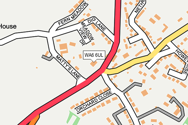 WA6 6UL map - OS OpenMap – Local (Ordnance Survey)