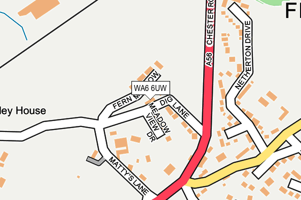 WA6 6UW map - OS OpenMap – Local (Ordnance Survey)