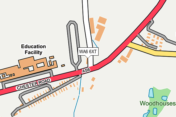 WA6 6XT map - OS OpenMap – Local (Ordnance Survey)
