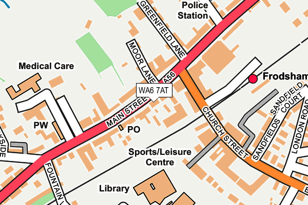 WA6 7AT map - OS OpenMap – Local (Ordnance Survey)