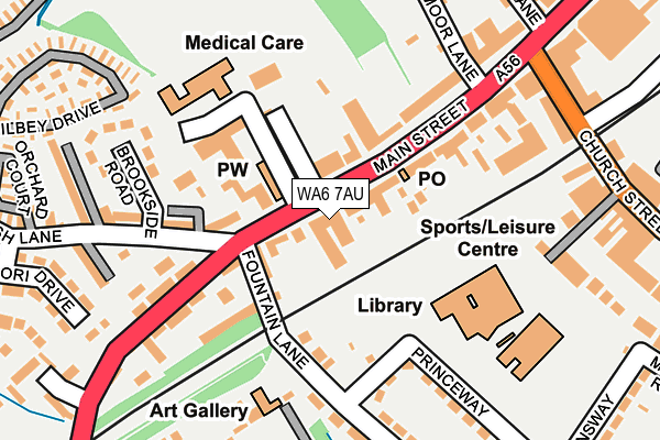 WA6 7AU map - OS OpenMap – Local (Ordnance Survey)