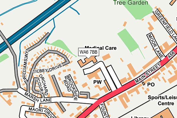WA6 7BB map - OS OpenMap – Local (Ordnance Survey)