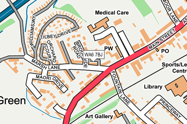 WA6 7BJ map - OS OpenMap – Local (Ordnance Survey)