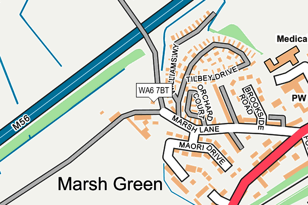 WA6 7BT map - OS OpenMap – Local (Ordnance Survey)