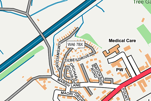 WA6 7BX map - OS OpenMap – Local (Ordnance Survey)