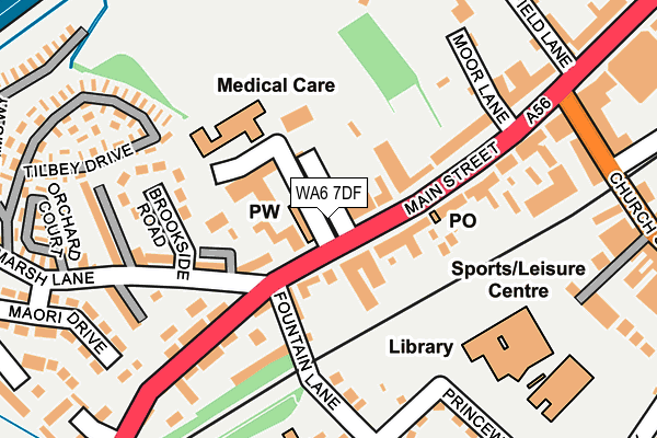 WA6 7DF map - OS OpenMap – Local (Ordnance Survey)
