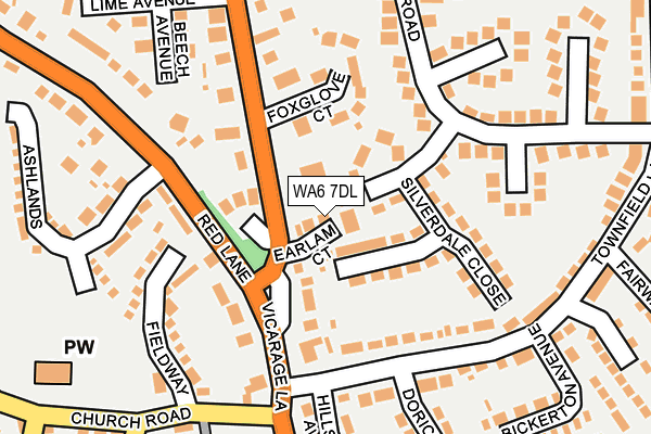 WA6 7DL map - OS OpenMap – Local (Ordnance Survey)