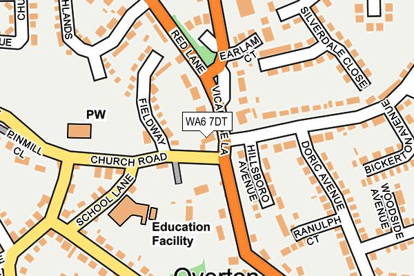 WA6 7DT map - OS OpenMap – Local (Ordnance Survey)