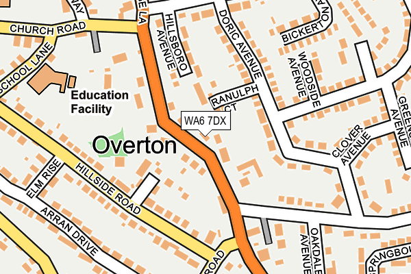 WA6 7DX map - OS OpenMap – Local (Ordnance Survey)