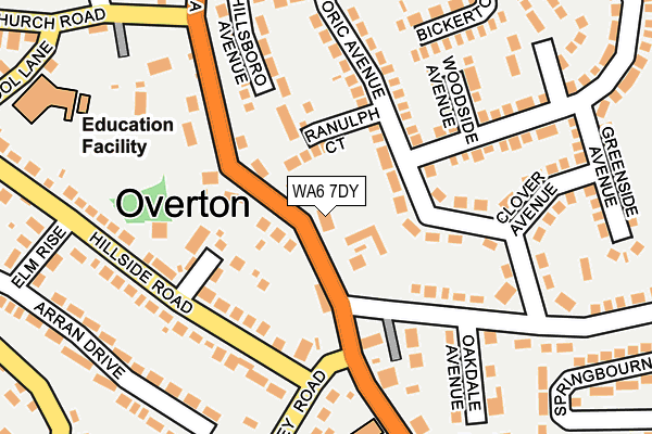 WA6 7DY map - OS OpenMap – Local (Ordnance Survey)