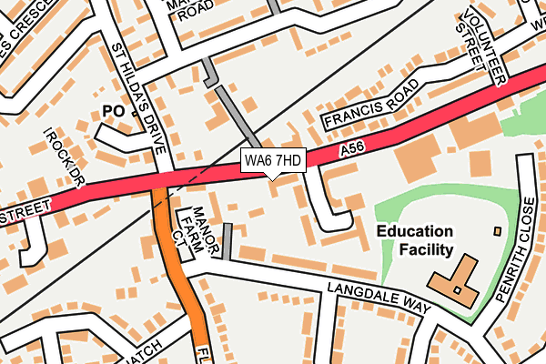 WA6 7HD map - OS OpenMap – Local (Ordnance Survey)