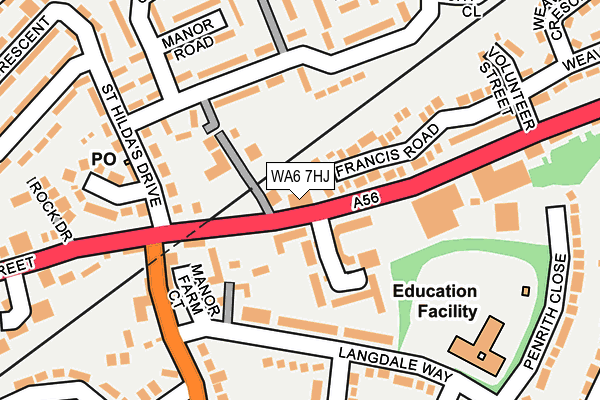 WA6 7HJ map - OS OpenMap – Local (Ordnance Survey)