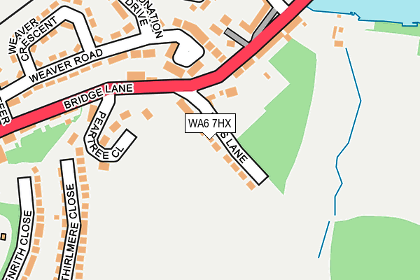 WA6 7HX map - OS OpenMap – Local (Ordnance Survey)