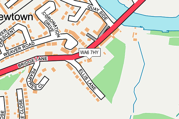 WA6 7HY map - OS OpenMap – Local (Ordnance Survey)