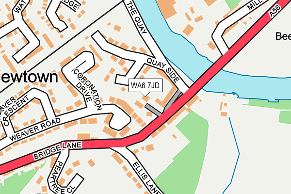WA6 7JD map - OS OpenMap – Local (Ordnance Survey)