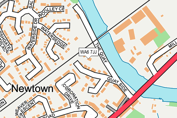 WA6 7JJ map - OS OpenMap – Local (Ordnance Survey)