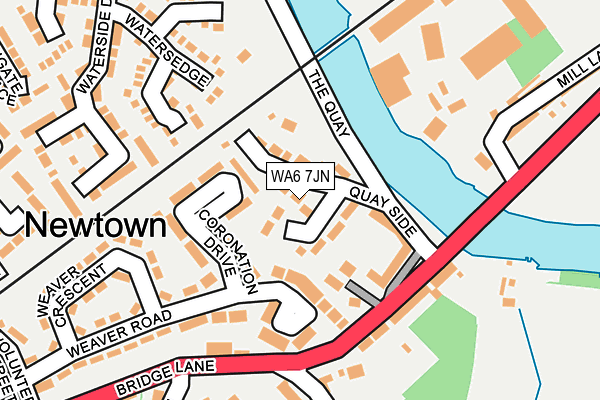 WA6 7JN map - OS OpenMap – Local (Ordnance Survey)