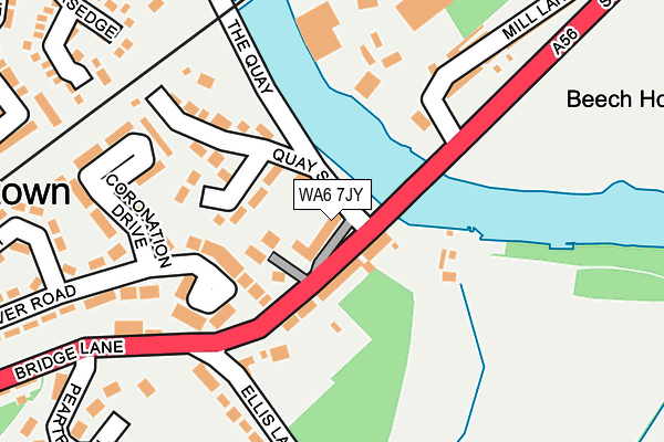 WA6 7JY map - OS OpenMap – Local (Ordnance Survey)