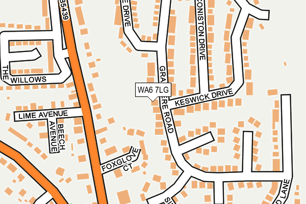 WA6 7LG map - OS OpenMap – Local (Ordnance Survey)