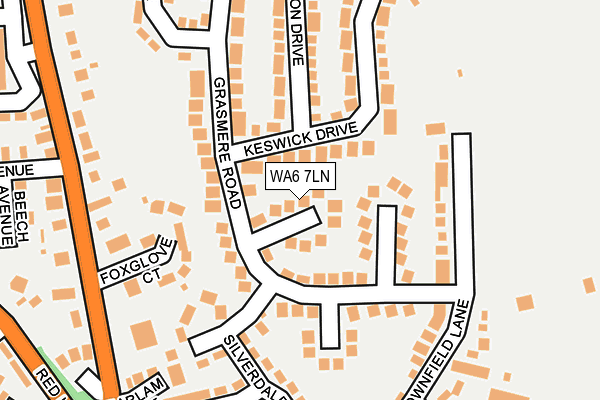 WA6 7LN map - OS OpenMap – Local (Ordnance Survey)
