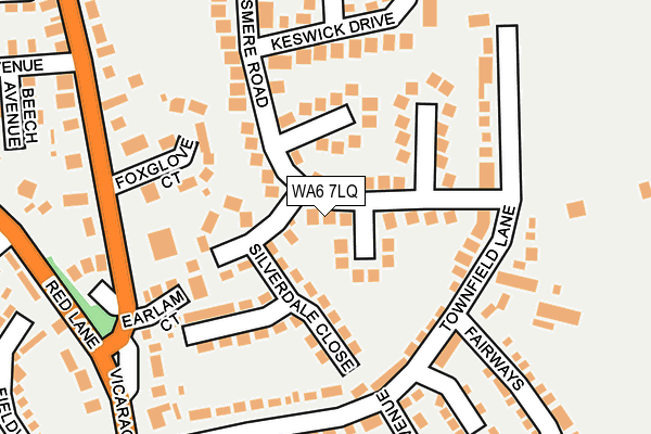 WA6 7LQ map - OS OpenMap – Local (Ordnance Survey)