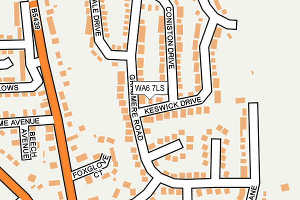WA6 7LS map - OS OpenMap – Local (Ordnance Survey)