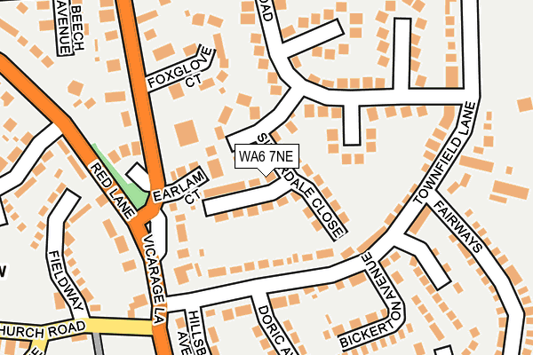 WA6 7NE map - OS OpenMap – Local (Ordnance Survey)