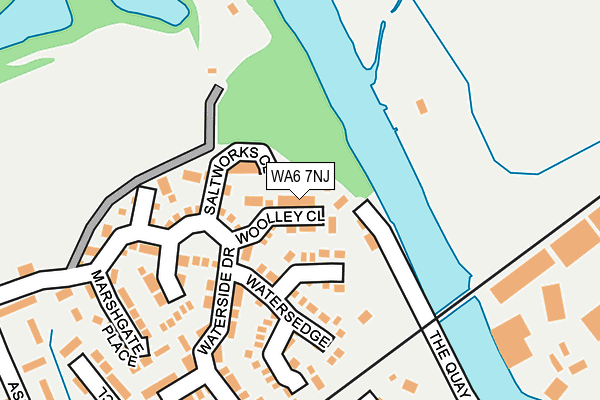 WA6 7NJ map - OS OpenMap – Local (Ordnance Survey)