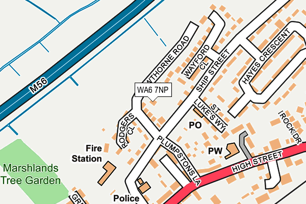 WA6 7NP map - OS OpenMap – Local (Ordnance Survey)