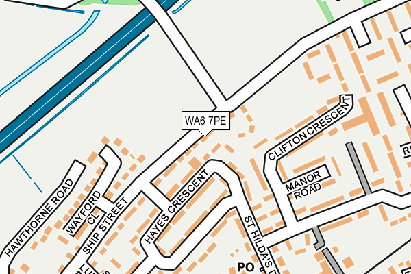 WA6 7PE map - OS OpenMap – Local (Ordnance Survey)
