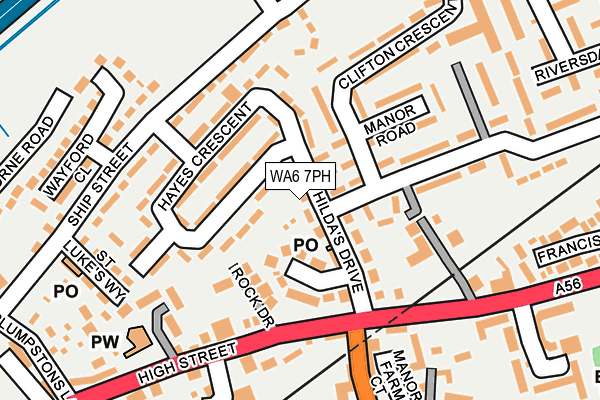 WA6 7PH map - OS OpenMap – Local (Ordnance Survey)