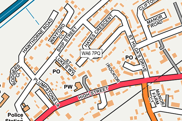 WA6 7PQ map - OS OpenMap – Local (Ordnance Survey)
