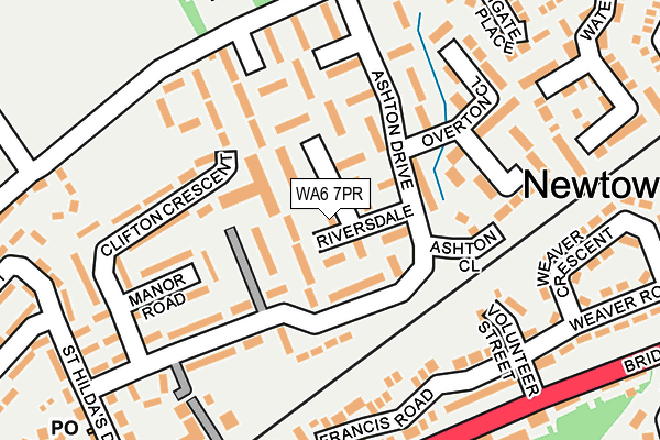 WA6 7PR map - OS OpenMap – Local (Ordnance Survey)