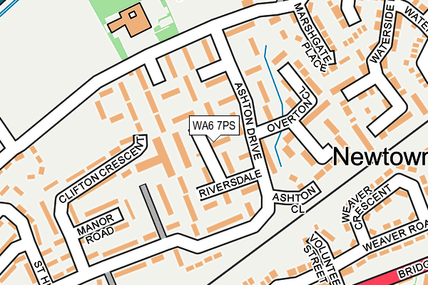 WA6 7PS map - OS OpenMap – Local (Ordnance Survey)
