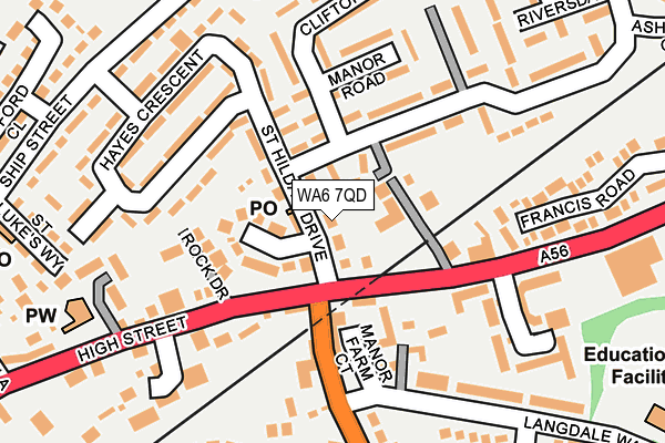 WA6 7QD map - OS OpenMap – Local (Ordnance Survey)