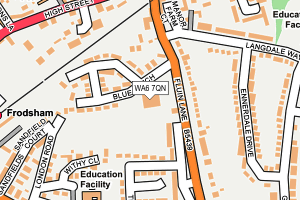WA6 7QN map - OS OpenMap – Local (Ordnance Survey)