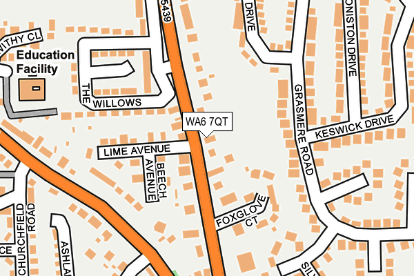 WA6 7QT map - OS OpenMap – Local (Ordnance Survey)