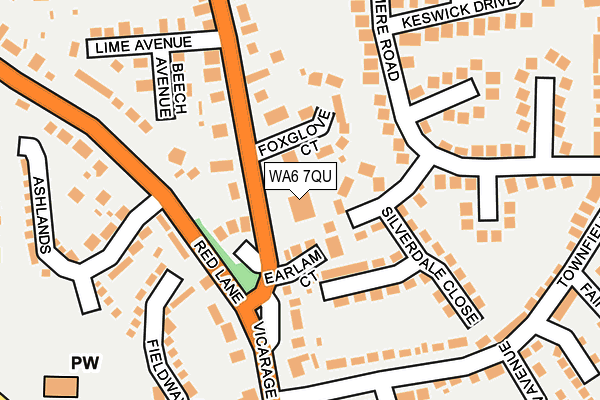 WA6 7QU map - OS OpenMap – Local (Ordnance Survey)