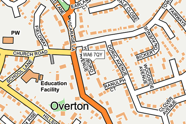 WA6 7QY map - OS OpenMap – Local (Ordnance Survey)