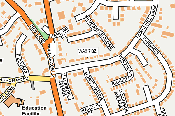 WA6 7QZ map - OS OpenMap – Local (Ordnance Survey)