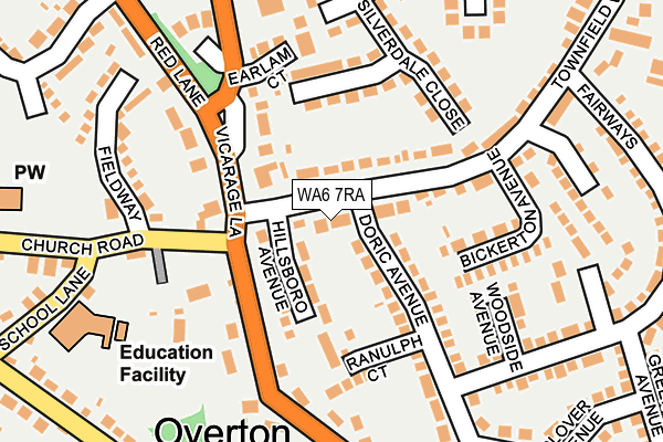 WA6 7RA map - OS OpenMap – Local (Ordnance Survey)