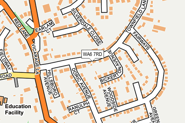 WA6 7RD map - OS OpenMap – Local (Ordnance Survey)