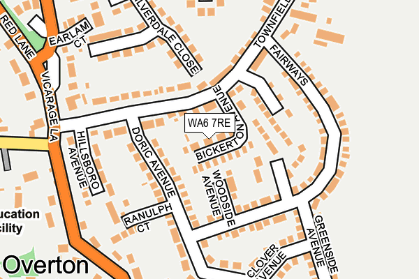WA6 7RE map - OS OpenMap – Local (Ordnance Survey)
