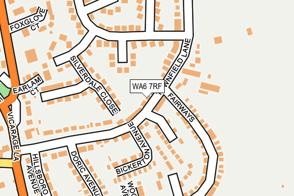 WA6 7RF map - OS OpenMap – Local (Ordnance Survey)