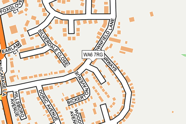 WA6 7RG map - OS OpenMap – Local (Ordnance Survey)
