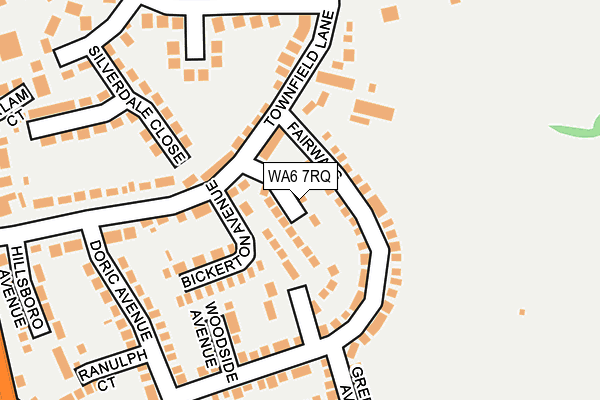 WA6 7RQ map - OS OpenMap – Local (Ordnance Survey)