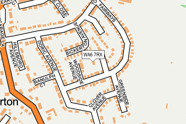 WA6 7RX map - OS OpenMap – Local (Ordnance Survey)