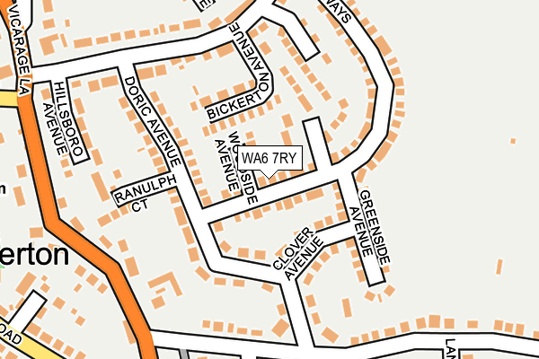 WA6 7RY map - OS OpenMap – Local (Ordnance Survey)