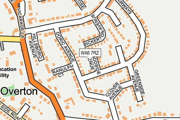 WA6 7RZ map - OS OpenMap – Local (Ordnance Survey)