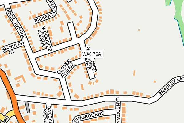 WA6 7SA map - OS OpenMap – Local (Ordnance Survey)